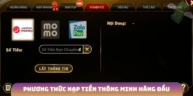 Phương thức nạp tiền thông minh hàng đầu